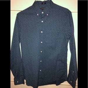 J. Crew Navy Button Down